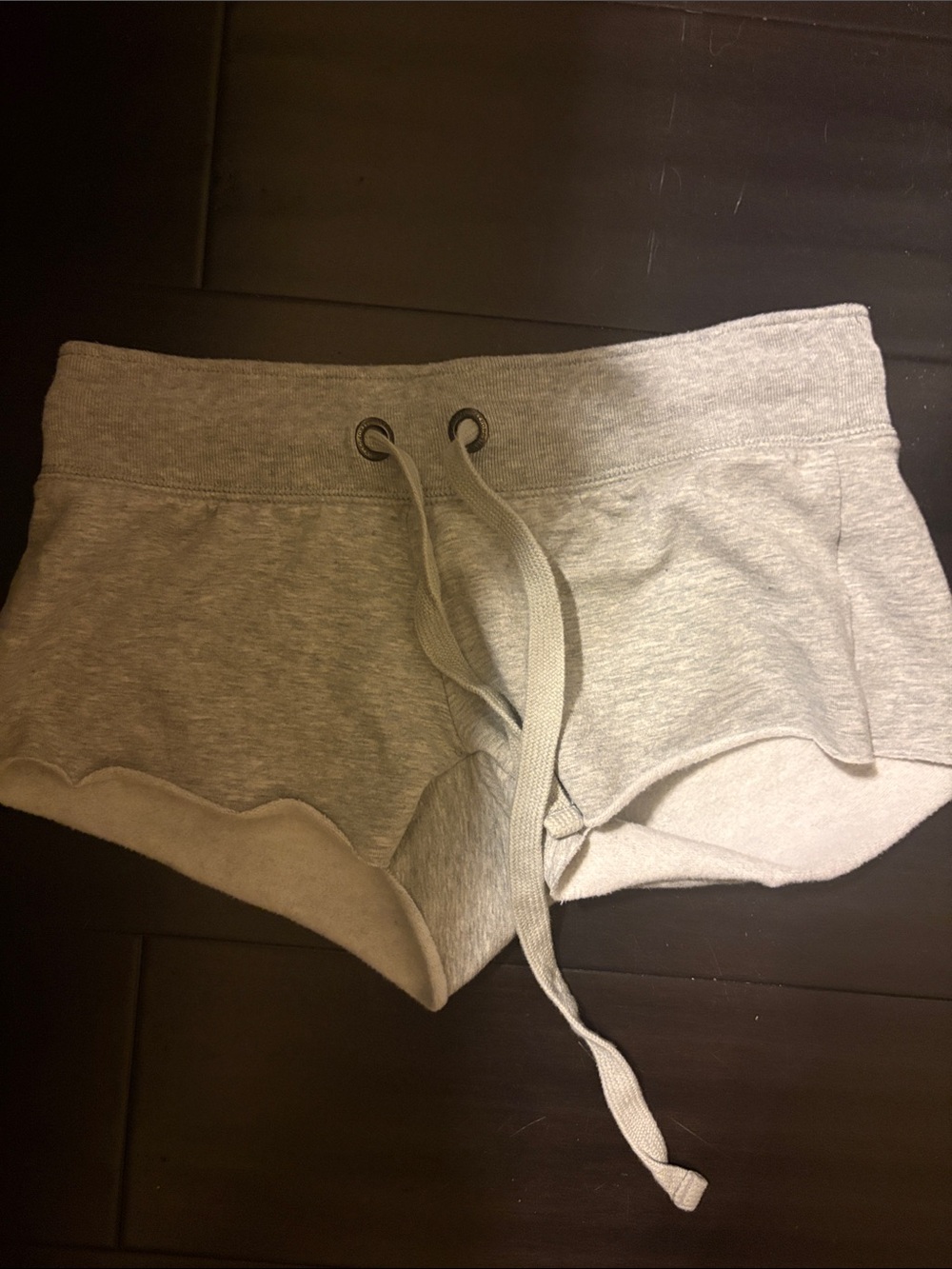 Women’s Gray Lounge Shorts with Drawstring